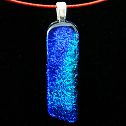 fused dichroic glass jewelry abstract necklaces