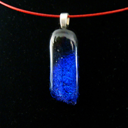 fused dichroic glass jewelry abstract necklaces
