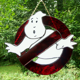 ghostbusters no-ghost logo stained glass
